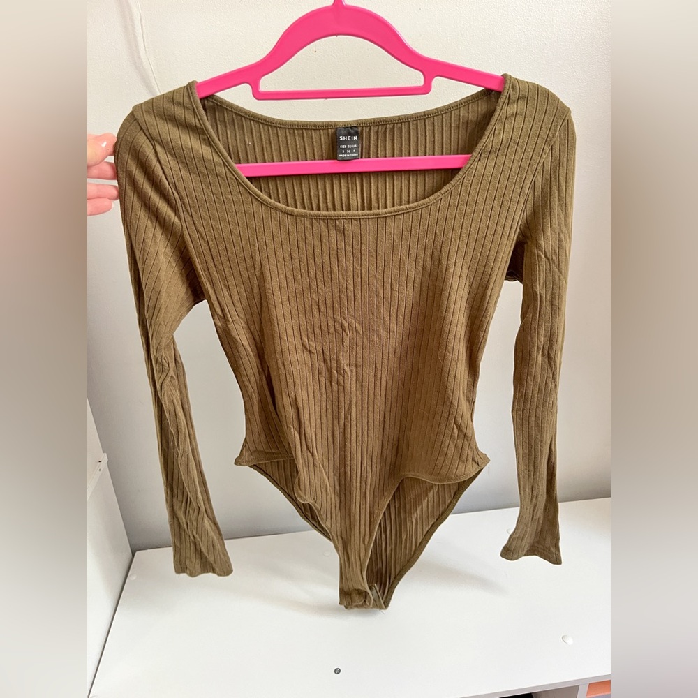 Shein Green Bodysuit